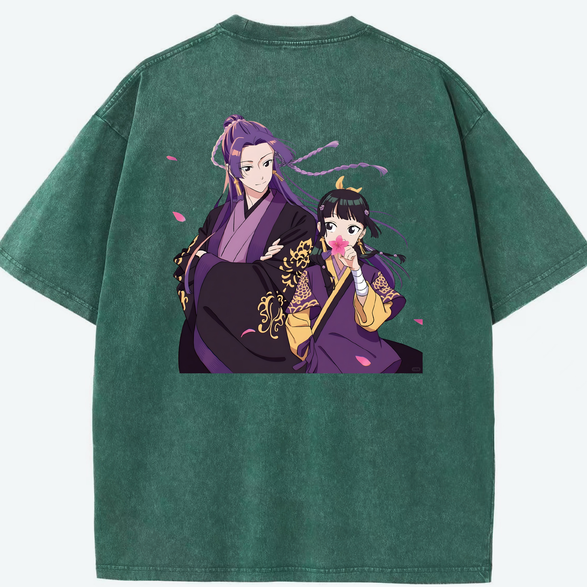 （画像用） 薬屋のひとりごと The Apothecary Diaries 綿100% ヴィンテージ風 半袖Tシャツ（背面プリント）